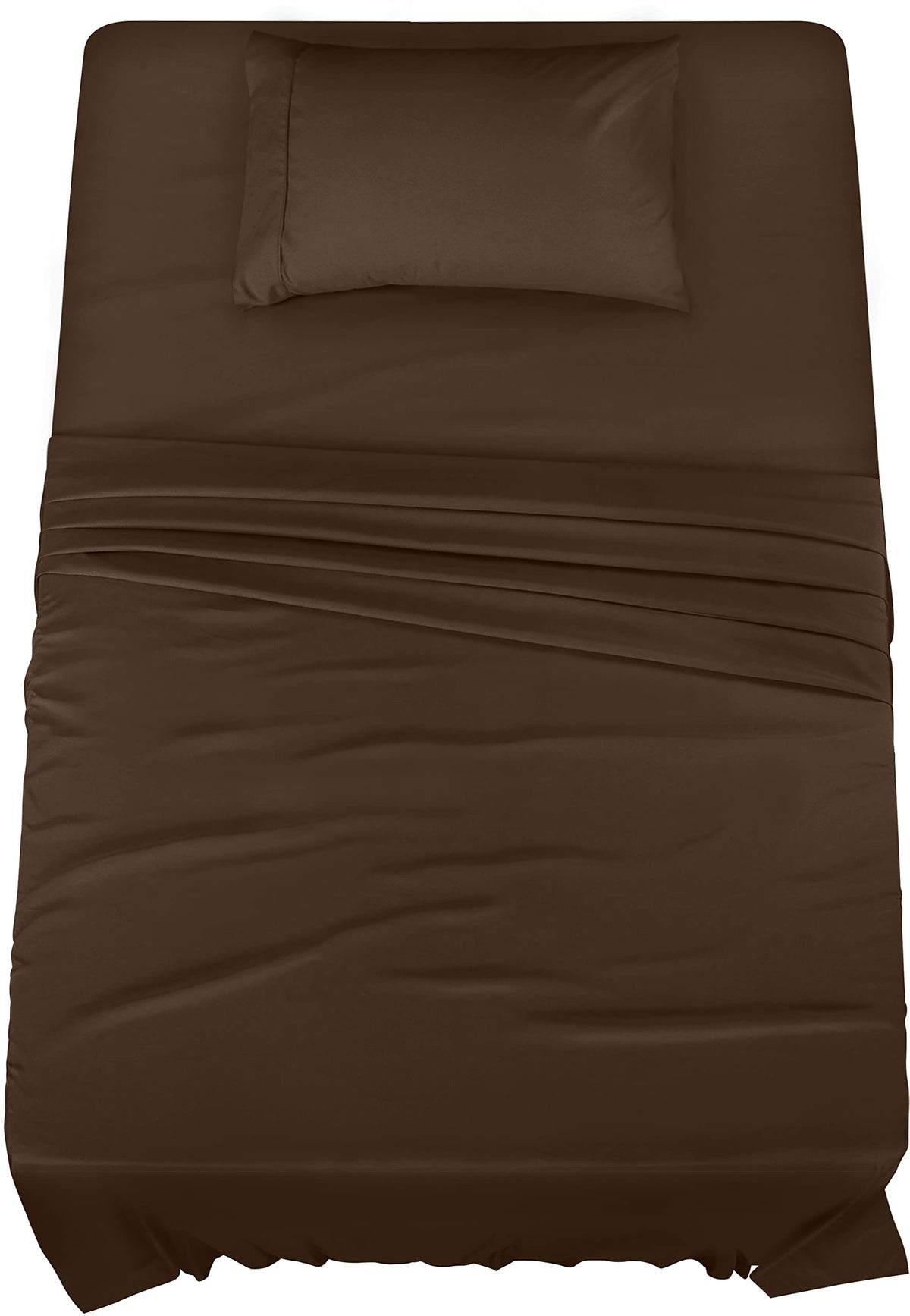 Utopia Bedding Twin Bed Sheets Set - 3 Piece Bedding - Brushed Microfiber - Shrinkage And Fade Resistant - Easy Care (Twin, Brow