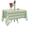 Squarepie Rectangle Outdoor Tablecloth Waterproof Stain Resistant Table Linen Cloth With Umbrella Hole And Zipper For Patio Picn