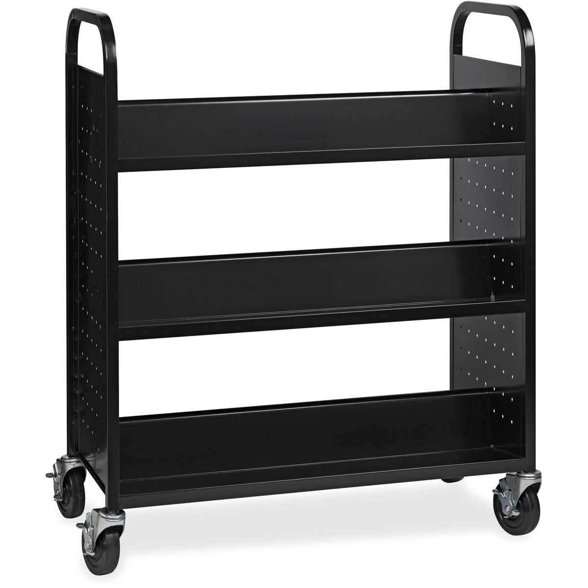 Lorell Double-Sided Book Cart