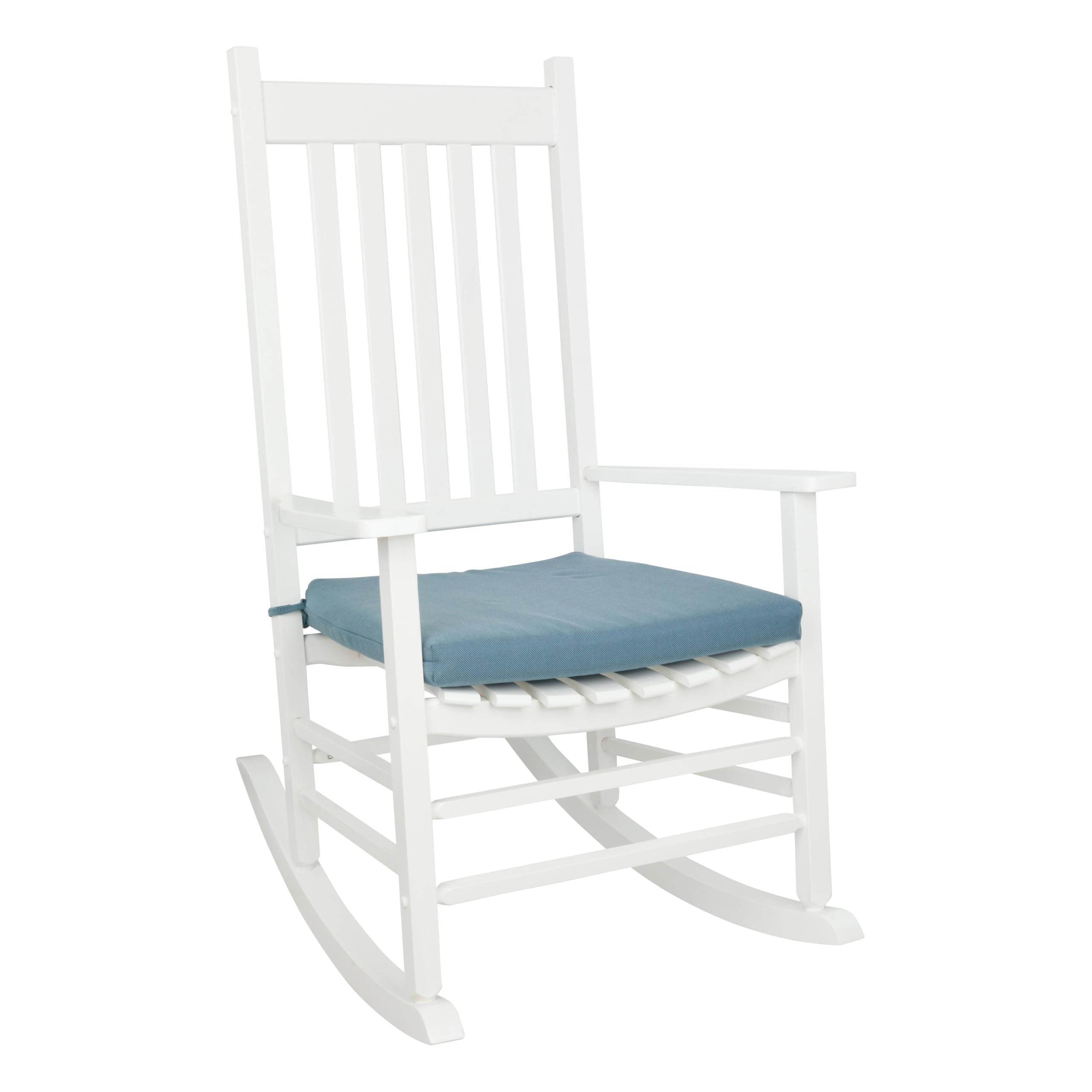 Shine Company Seat Ties, 22' X 20', Blue Green Outdoor Rocking Chair Cushions, 1-Pack