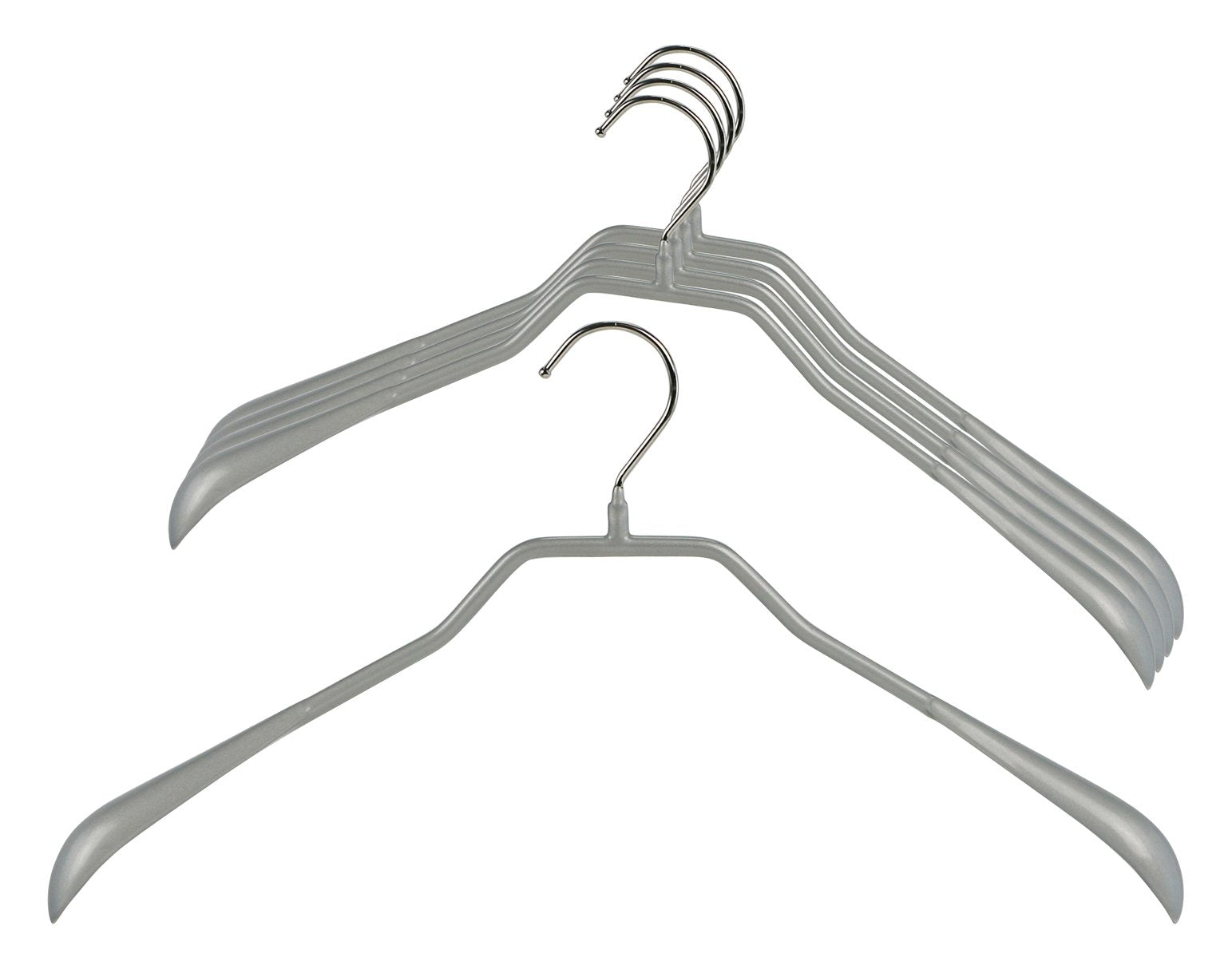 Mawa by Reston Lloyd BodyForm Series Non-Slip Space-Saving Extra Wide Clothes Hanger For Jackets, Suits & Coats, Style 46/L , Se