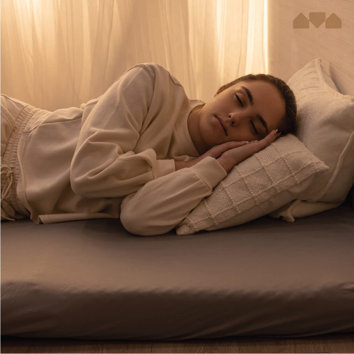 Fitted Sheet For The Milliard Trifold Mattress, Super Soft And Cozy Washable Grey Sheet (Full, 4.00)