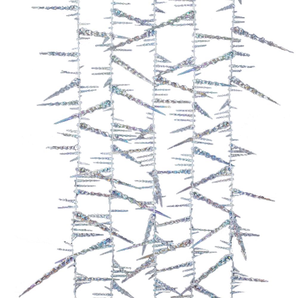 Kurt Adler 9Foot Twisted Crystal Rainbow Icicle Garland