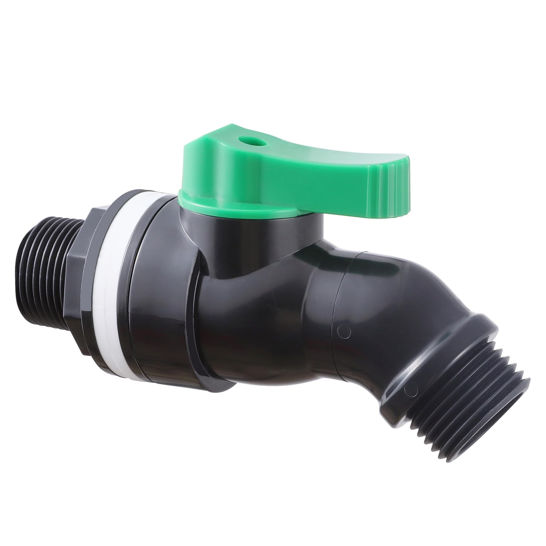 Plastics Rain Barrel Spigot, High Flow Valve Core, Large Flow Water Tank Faucet,Plastic Spigot For 5 Gallon Bucket,3/4 Npt Inlet