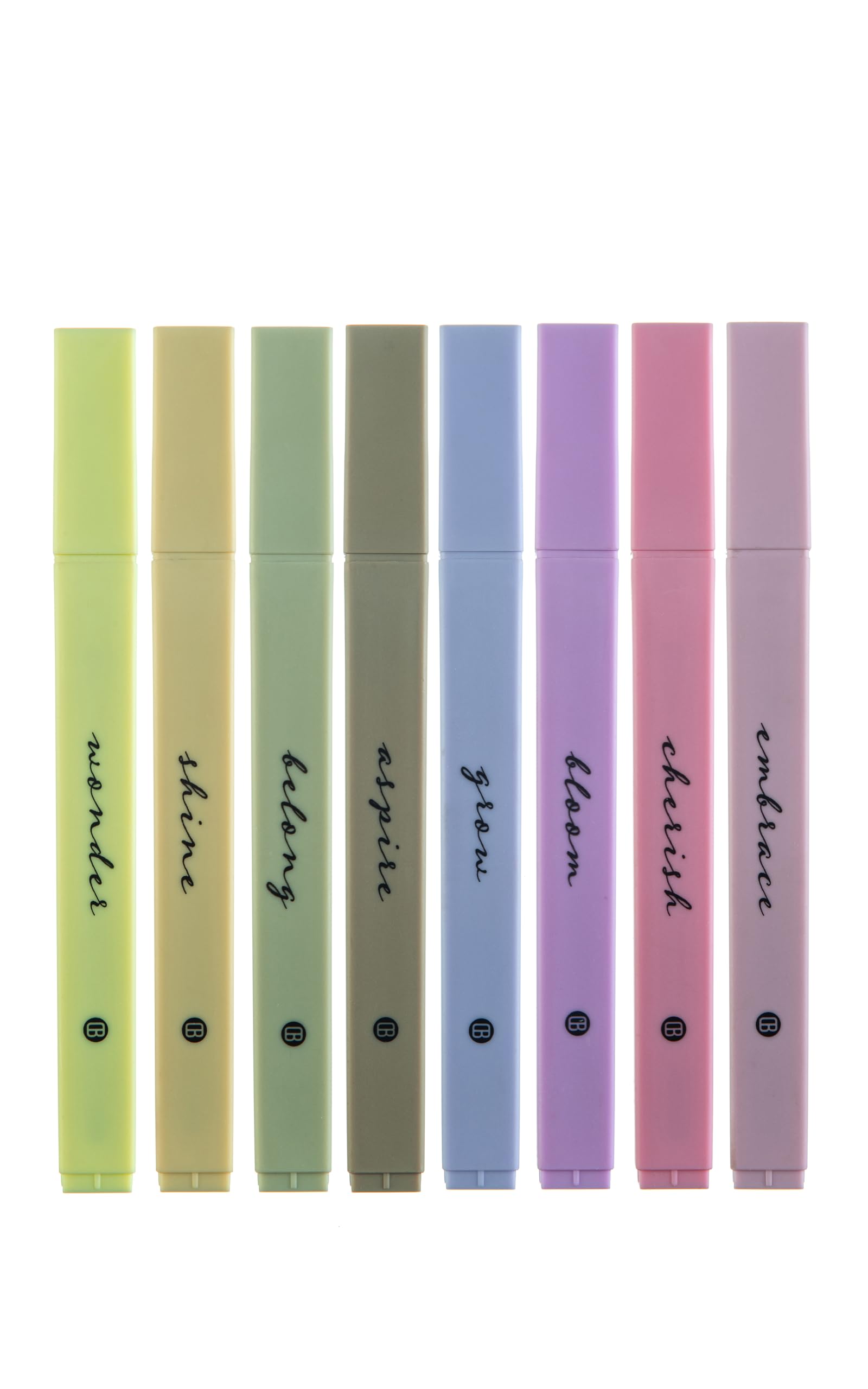 Diversebee Bible Highlighters With Soft Chisel Tip, 8 Pack Assorted Colors Pens No Bleed, Quick Dry, Cute Aesthetic Markers, Bib