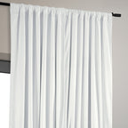 Hpd Half Price Drapes Signature Velvet Thermal Blackout Curtains For Living Room 96 Inch Long (1 Panel) Rod Pocket Insulated Blackout Curtains For Bedroom Window Curtains, 100W X 96L, Primary White