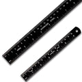 Zotemo Metal Ruler Kit 12 Inch And 6 Inch, Stainless Steel Rulers With Centimeters, Millimeters, Inches And Conversion Table For