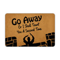 Ytanie Welcome Mats For Front Door Outdoor Entry Go Away Or I Shall Taunt You A Second Time Doormat Non Slip Rubber Mat For Home