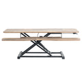 VIVO 48 inch Desk Converter, K Series, Height Adjustable Sit to Stand Riser, Dual Monitor and Laptop Workstation with Wide Keybo