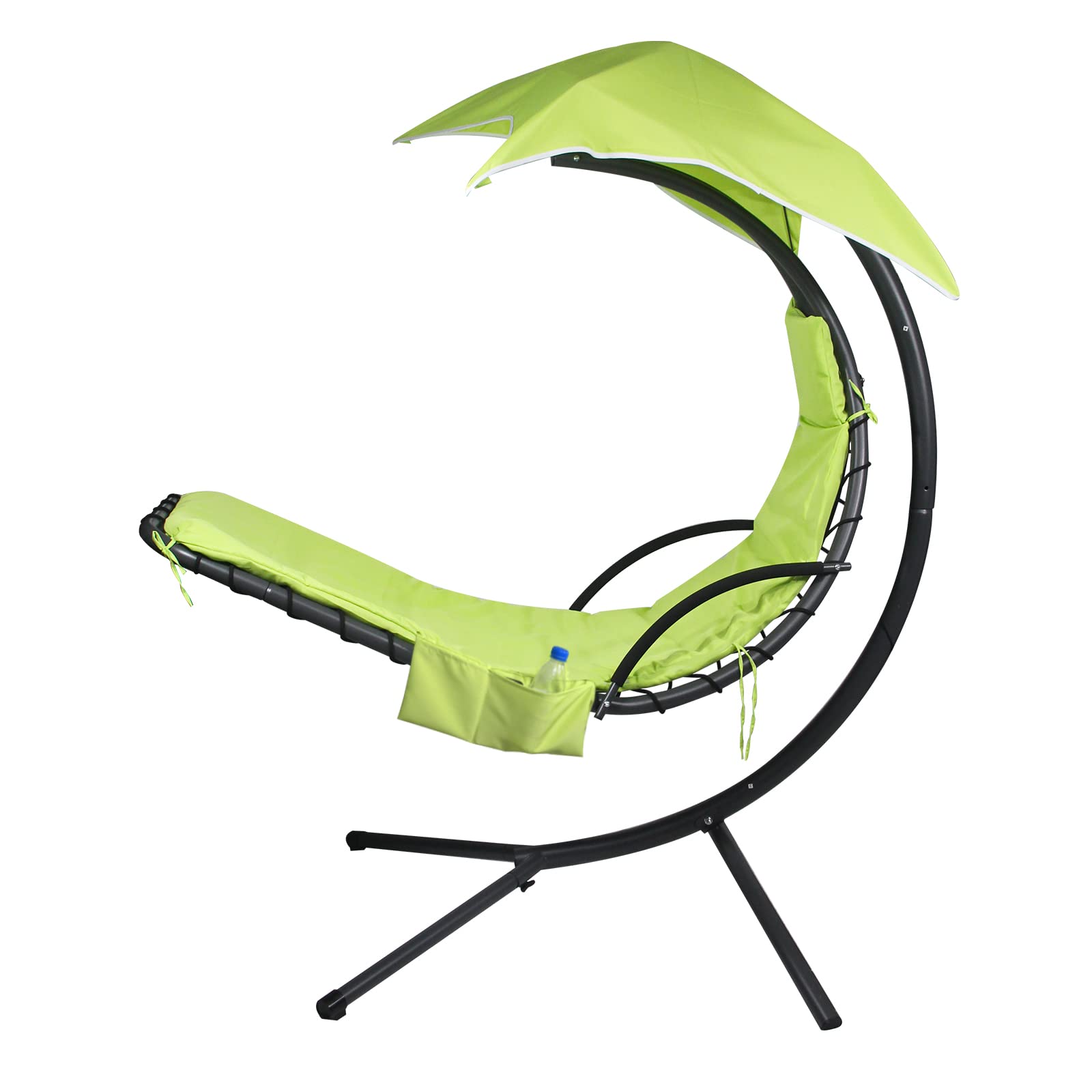 Outdoor Hanging Lounge Chair Replacement Cushion Cover And Umbrella Fabric, Made For Patio Curved Chaise Hammock Floating Swing