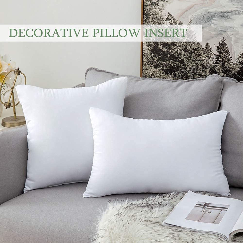 Miulee Throw Pillow Insert Premium Pillow Stuffer Sham Square For Decorative Cushion Bed Couch Sofa 26X26 Inch