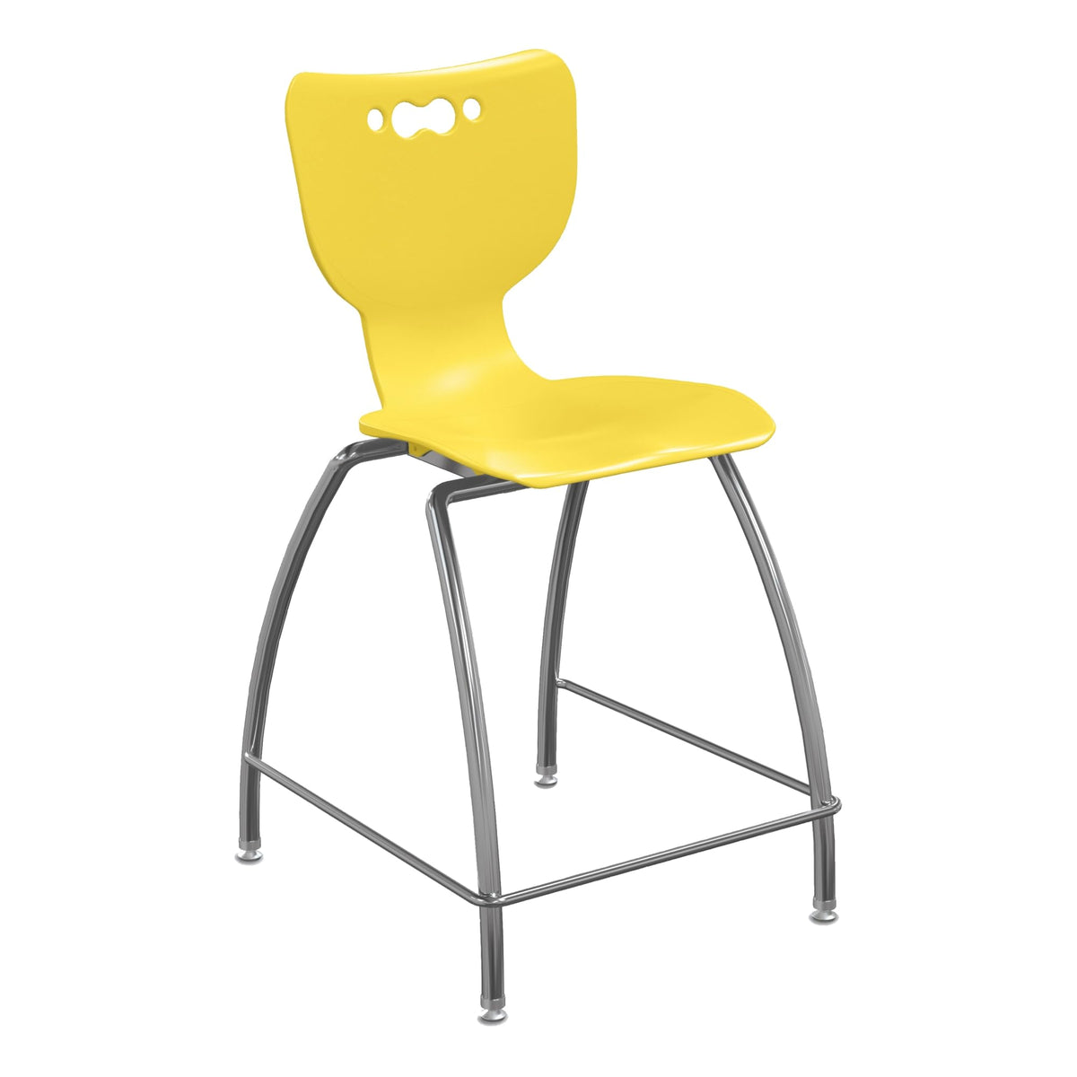 Mooreco Hierarchy Stool - 4-Leg Stool (24 Inch) - Yellow (53220-Hylw)