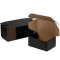 Sodissa 9X6X4 Inches Shipping Boxes Pack Of 25, Packaging Corrugated Cardboard Mailer Boxes For Small Bussiness, Black