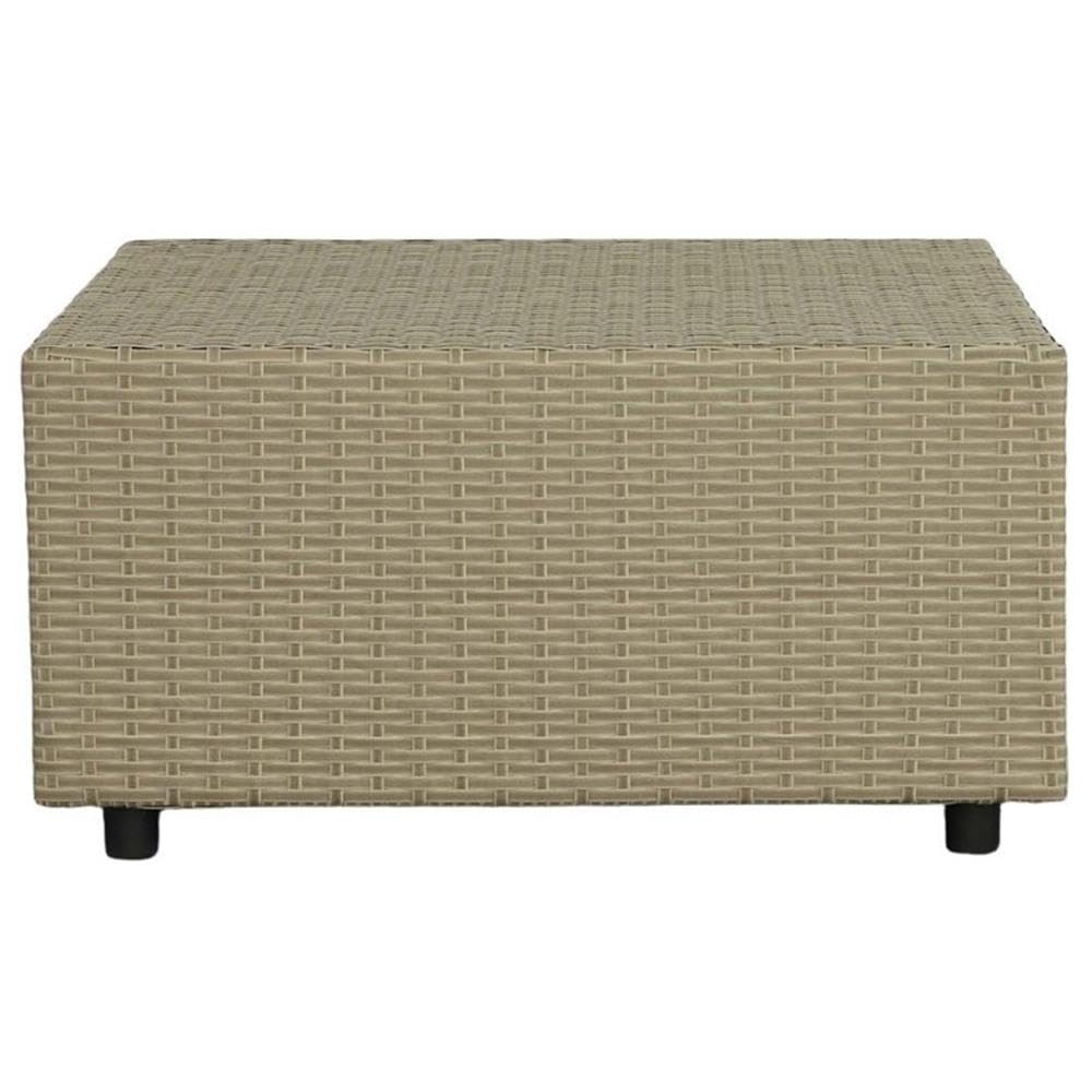 Progressive Furniture I747-CT Brown Shelter Island Wicker Square Cocktail Table