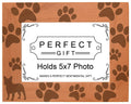 Gifts For All By Rachel Olevia Dog Lover Gift French Bulldog Paw Prints Natural Wood Engraved 5x7 Landscape Picture Frame Wood