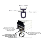 Micro Trader 50Pcs Curtain Track Rail Gliders Runner Wheel Rollers Hooks Fit For 9Mm Wide Curtain Track Rail 9Mm Bottom Diameter