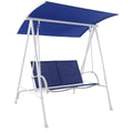 Garden Winds Replacement Canopy Top Cover For 2017 Maintstays 2-Person Swing- True Navy