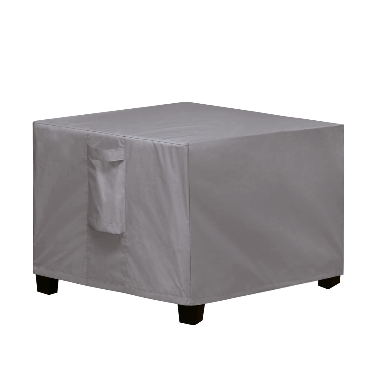 Easy-Going Square Patio Ottoman Cover, Waterproof Outdoor Ottoman Cover, Fade Resistant Patio Side Table Cover, Durable Outdoor Furniture Covers With Sealed Seam (33'X33'X17', Grey)