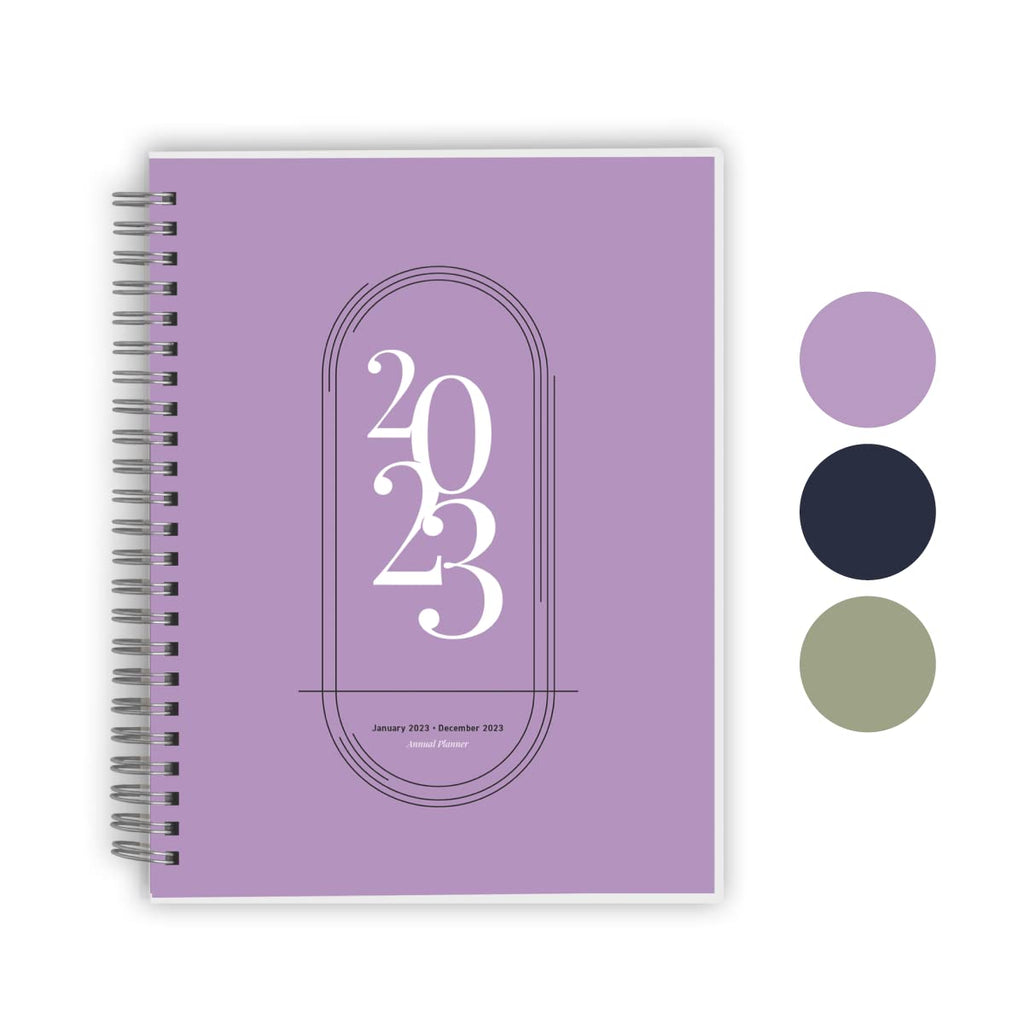 Rileys 2025 Weekly Planner - Annual Weekly & Monthly Agenda Planner, Jan - Dec 2025, Flexible Cover, Notes Pages, Twin-Wire Bind