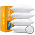 Otostar 4 Pack Premium Waterproof Pillows Inserts, 16 X 16 Outdoor Decorative Throw Pillow Inserts Soft Fluffy Plump Cushion Ins