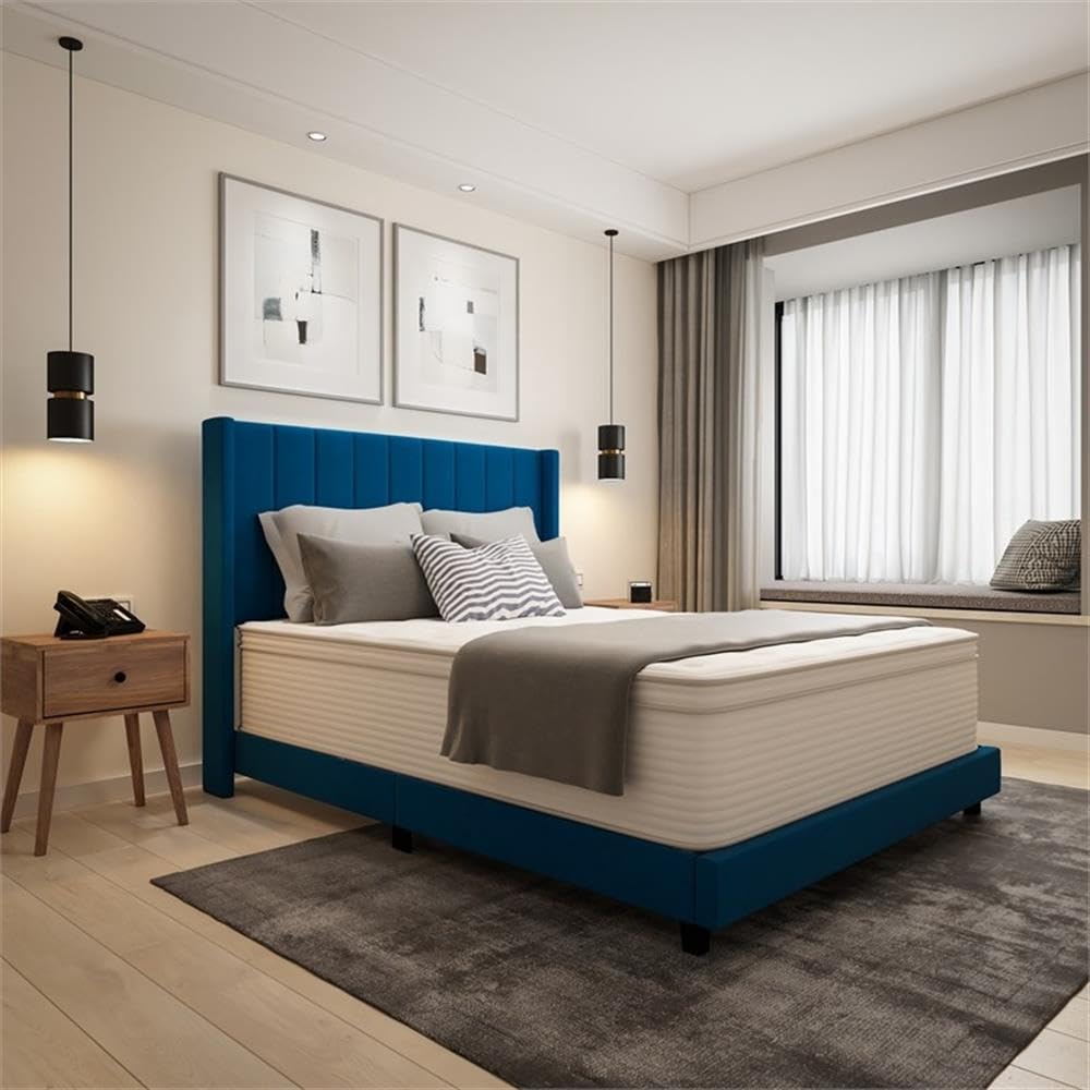 Flash Furniture Vista Hospitality Grade Commercial Mattress in a Box 14 Inch, Premium Memory Foam Hybrid Pocket Spring Mattress, Reinforced Edge Support, King, White