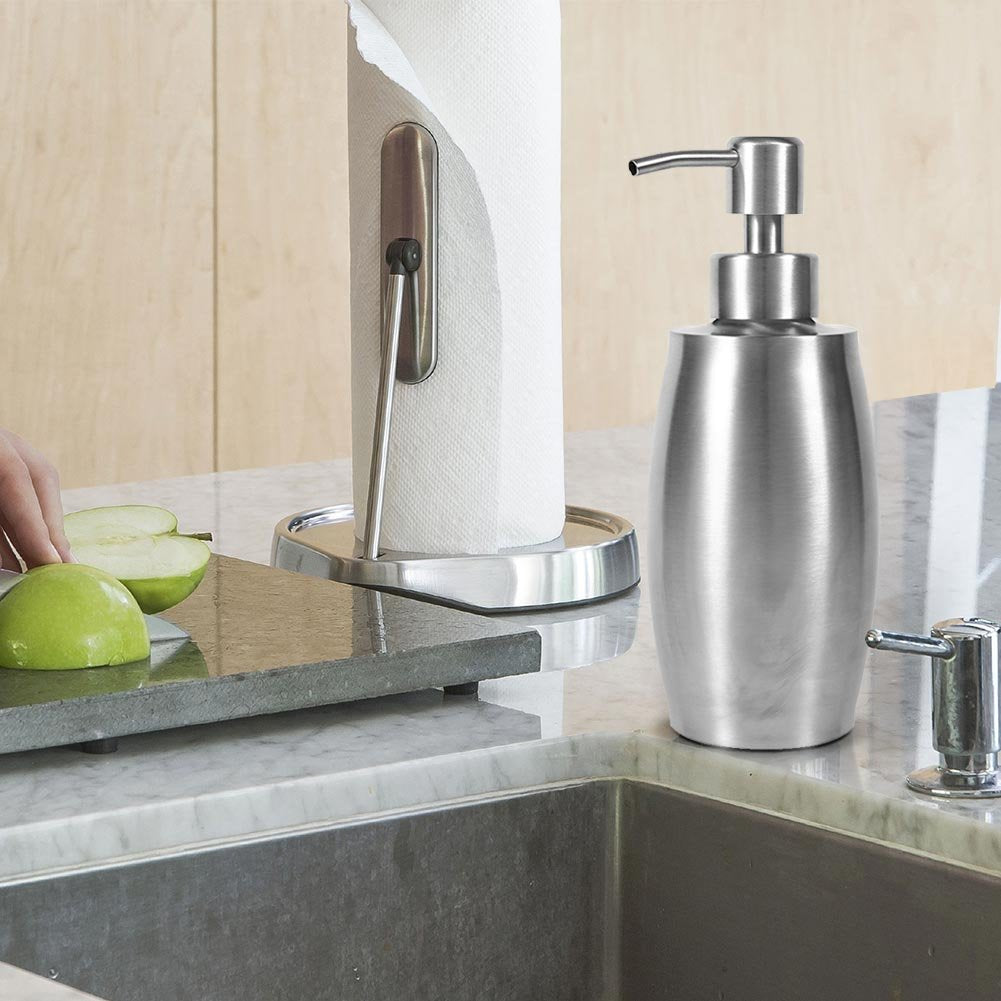 Hand Soap Dispenser,Liquid Soap Dispenser, 304 Stainless Steel Bathroom Shampoo Shower Pump Liquid Bottle, For Hand Soap, Soap,