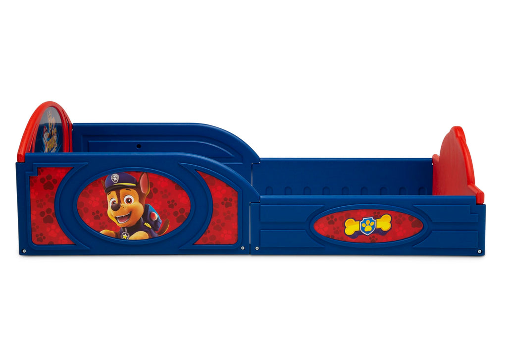 Delta Children Nick Jr. Paw Patrol Plastic Sleep And Play Toddler Bed With Attached Guardrails