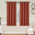 H.VERSAILTEX Thermal Insulated Blackout Shades Formaldehyde-Free Kids Room Curtains,Grommet Top,52 by 63 - Inch - Orange - Set o