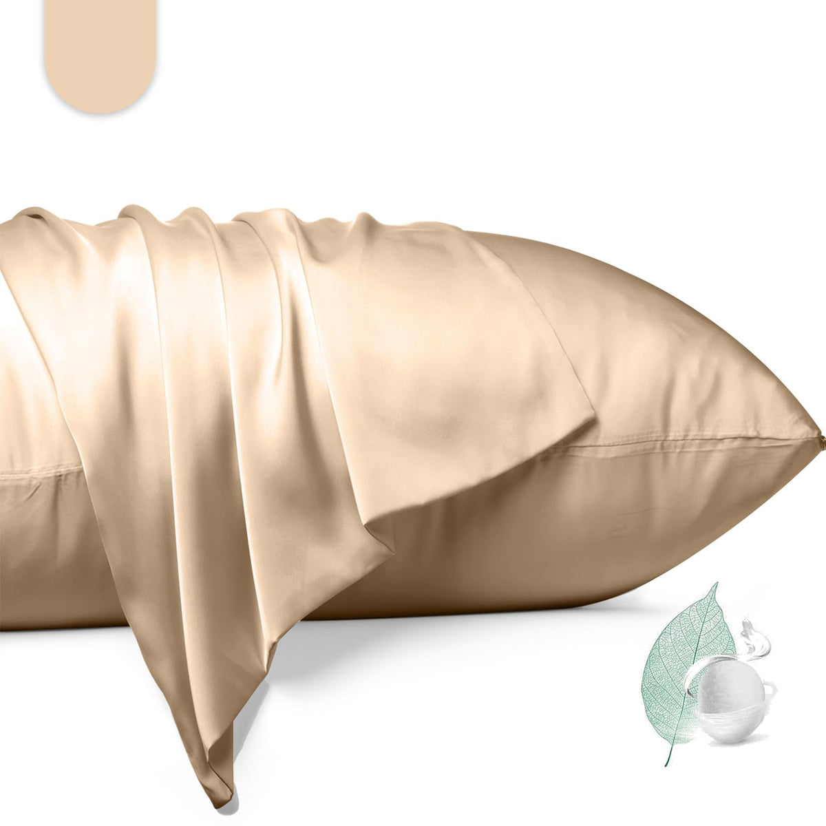 100% Mulberry Silk Pillowcase 2 Pack,Standard Size Silk Pillow Cases For Hair And Skin,Silky Smooth Bed Pillow Cover With Hidden