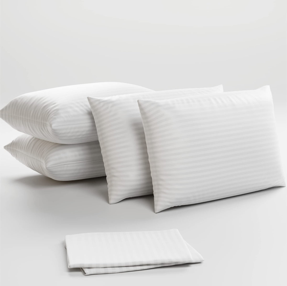 Niagara 4 Pack Of Pillow Protectors With Zipper, Standard Size, Effective Dust Protection, Quiet, Stay In Place Pillow Covers, B