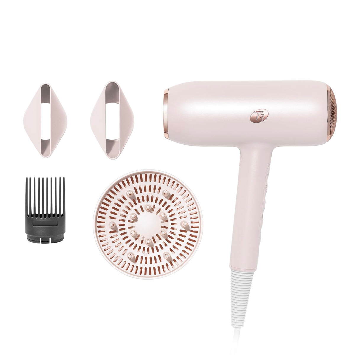 T3 Featherweight StyleMax Professional Ionic Hair Dryer with Custom Heat Automation & 4 Attachments, Fast Drying, Lightweight wi