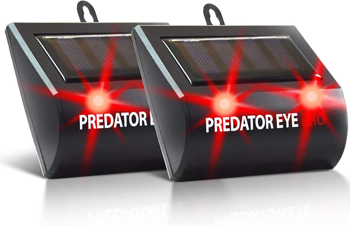 Predator Eye Pro - Aspectek - 4600Sq Ft Coverage W Kick Stand Solar Powered Predator Light Deterrent Light Night Time Animal Con