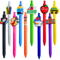 Yj Premiums 10 Pc Teacher Pens | Cute Funny Cool Appreciation Best Writing Pen Gifts Supplies Bulk For Teachers | Colorful Ballp