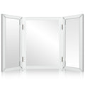 Houseables 3 Way Mirror, Trifold Vanity Mirrors, 21' x 31', 360 Degree View, Tri Fold, Triple Sided, 3way, Table Top, Wall Mou