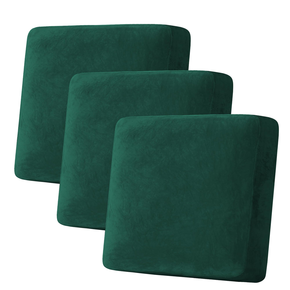 H.Versailtex Velvet Stretch Couch Cushion Cover Plush Cushion Slipcover Cushion Furniture Protector Seat Cushion For Christmas S