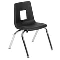 Flash Furniture Mickey Advantage Black Student Stack School Chair - 14-inch