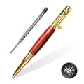 Shalory Bolt Action Pen With Compass & Extra Refill, Christmas Gifts Thanksgiving Day Gift Cool Gadgets For Men Wooden Ballpoint