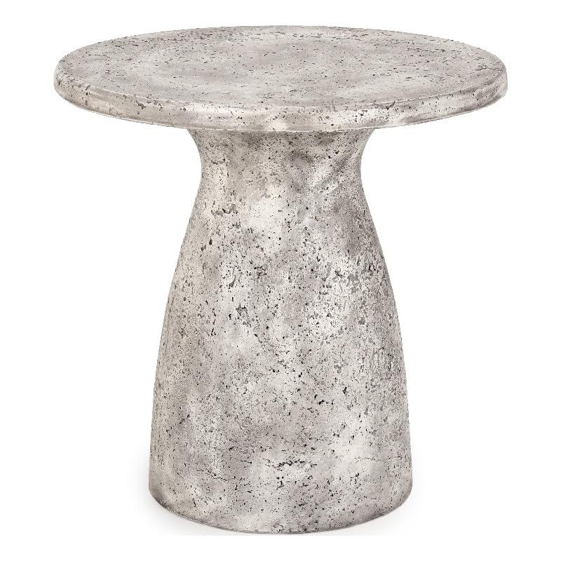 Kosas Home Collins 18' Outdoor Accent Table Light Gray