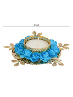 I Jewels Handmade Floral Design Set Of 2 Candle Stand Tealight Holder For Diwali Christmas Festival Decorations Lighting Accesso