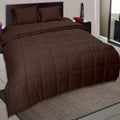 Texlux Microfiber Double Size Duvet/Ac Comforter/Quilt/Blanket (90 Inch X 100 Inch)Brown