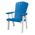 American Furniture Classics 511BW Fan Back Chair, Blue and White