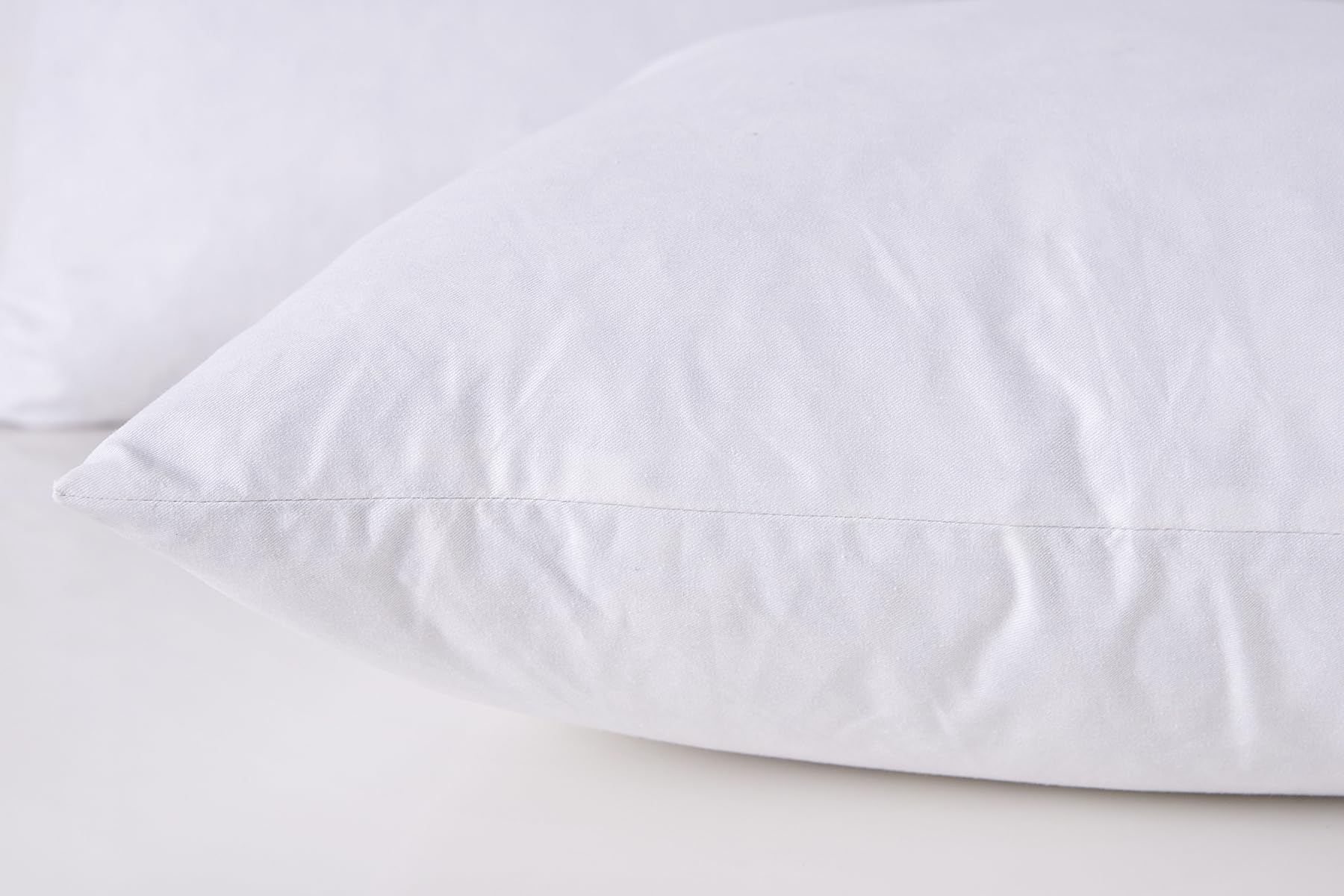 Homesjun Throw Pillow Inserts Down Feather Pillows Inserts Bed And Couch Pillows Cotton Cover, 28X28 Inches