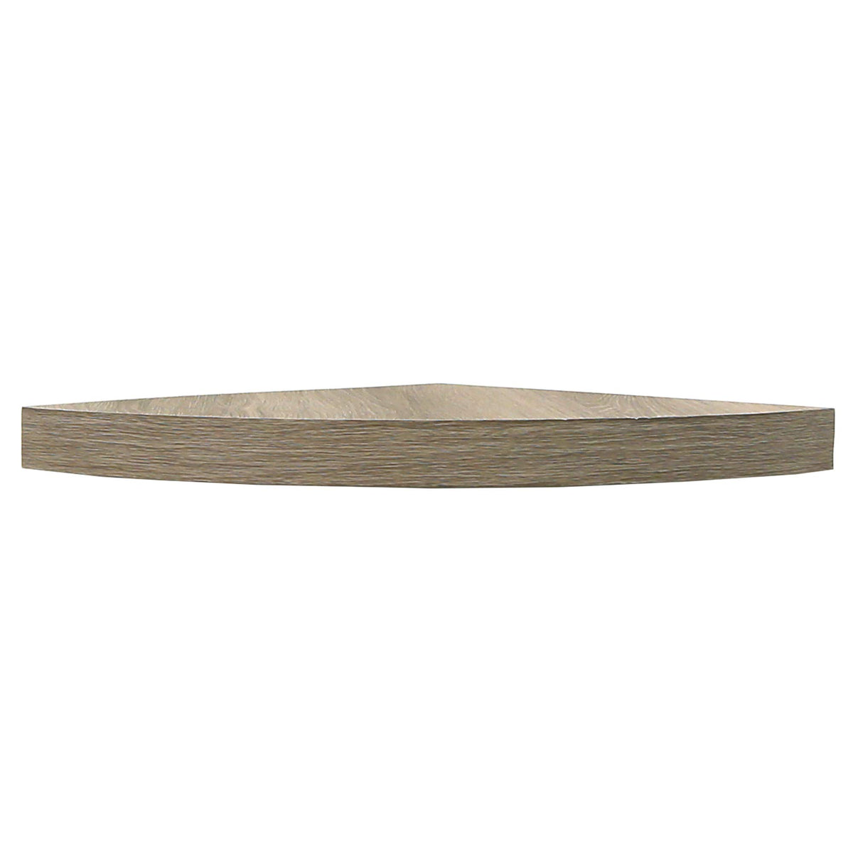 InPlace Shelving 9602054E Floating Corner Shelf with Invisible Bracket, 14'', Gray Driftwood