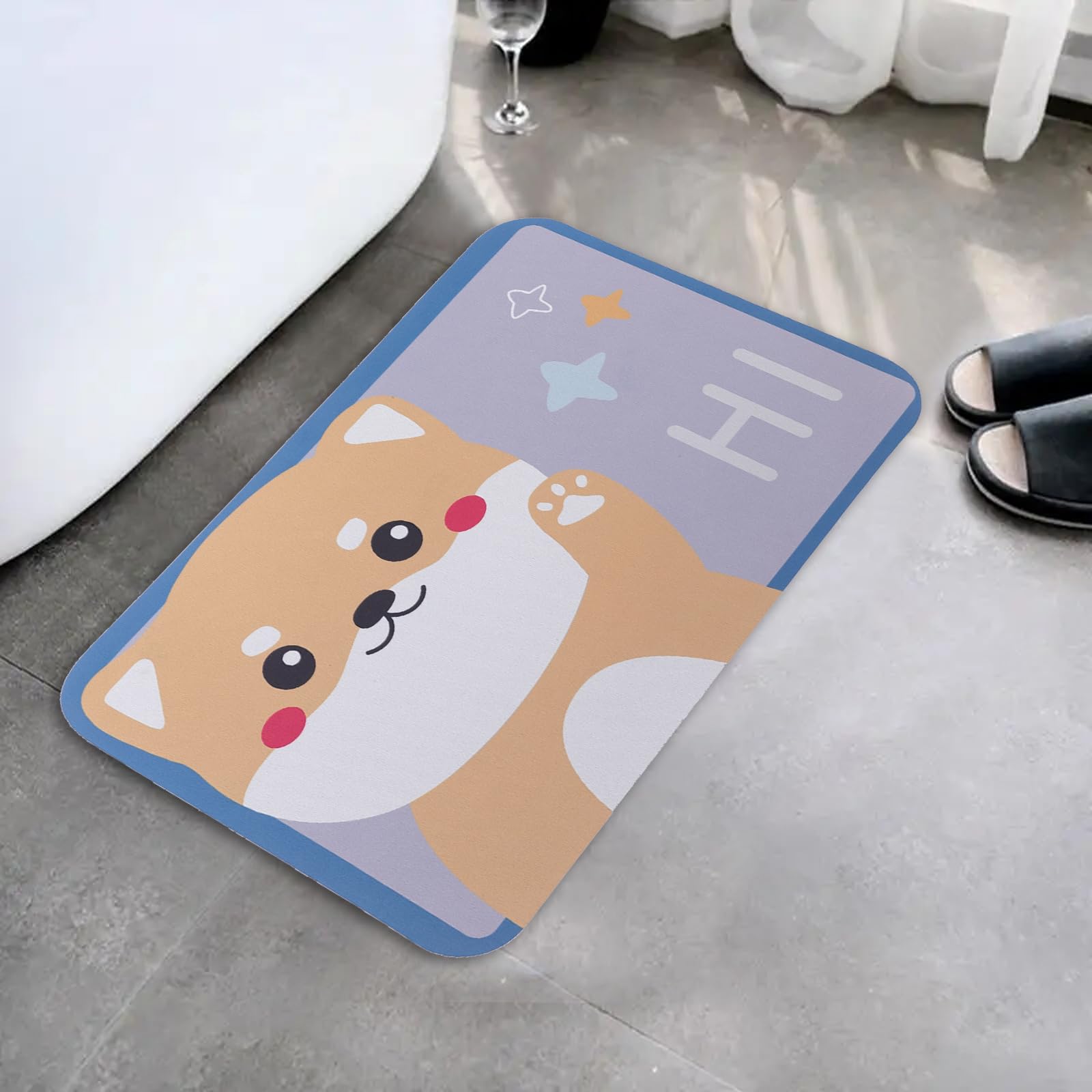UMAI X SAVYA Home Multipurpose Mat for Kids Bedroom, Play Area, Living Room, Bathroom, Shower | 60 x 40, Lavender | AntiSkid, C