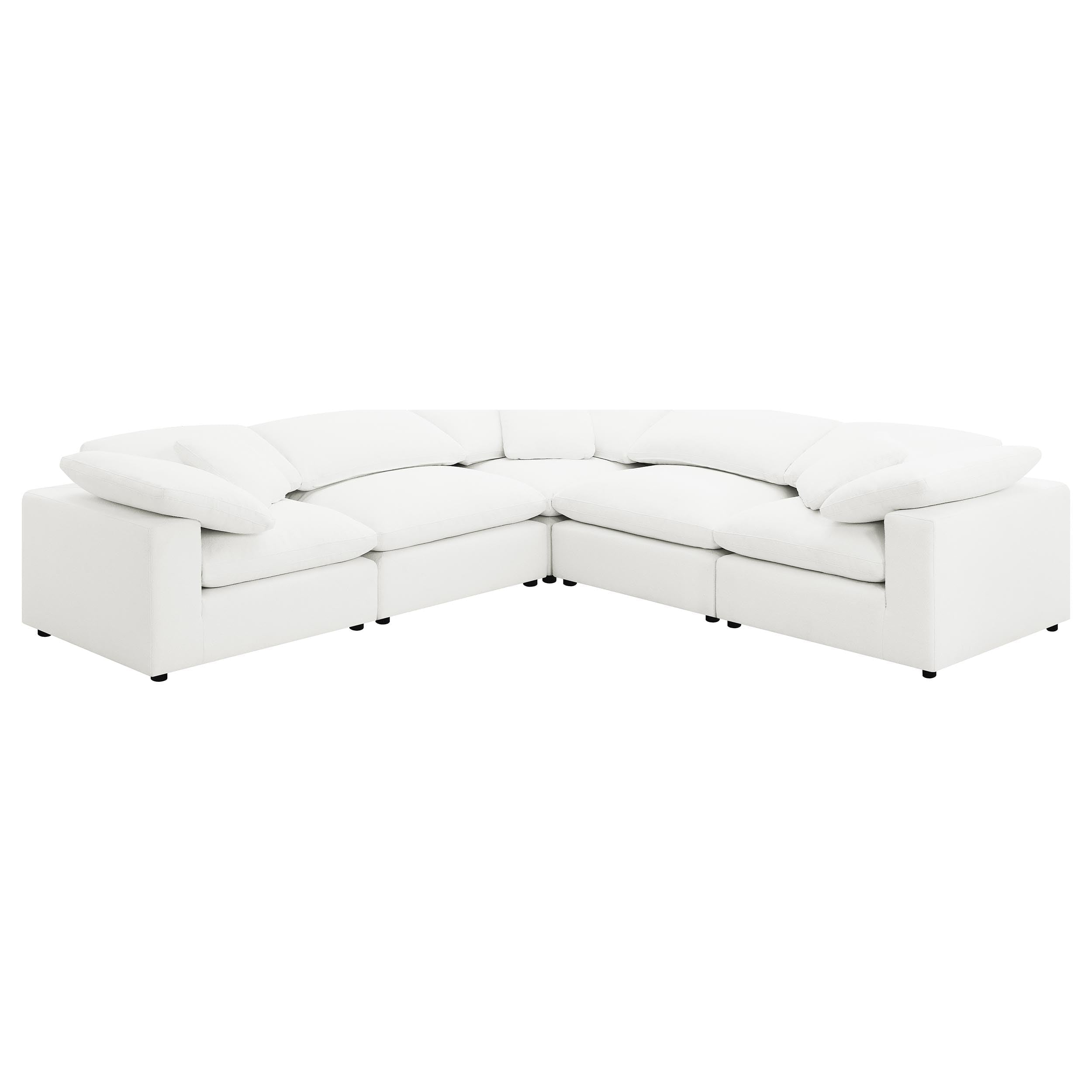 Raleigh 5-Piece Boucle Upholstered Modular Sectional
