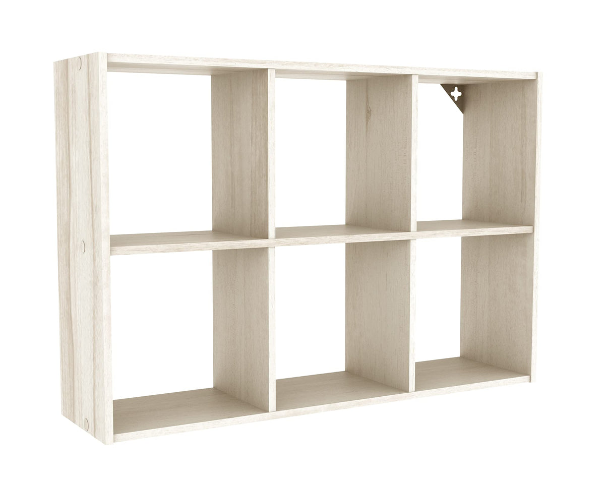 ClosetMaid 5430 Mini 6Cube Desktop or Wall Mount Organizer, Bleached Walnut