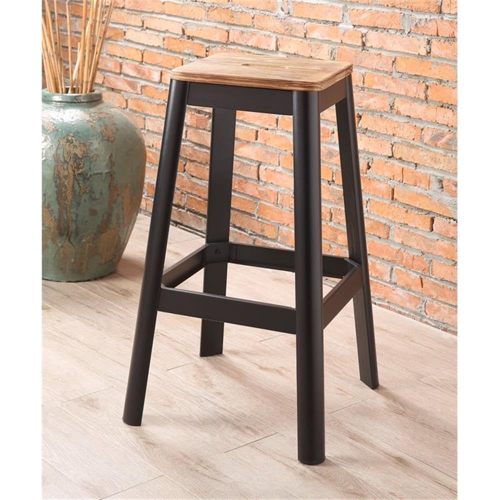 Acme Jacotte Wood Bar Stool - Thumbnail 2