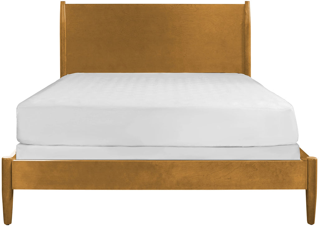 Crosley Furniture Landon Wood Bed Set, Acorn, Queen