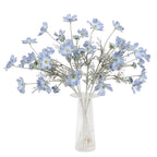 2 Pcs Artificial Fake Flowers Plants Cosmos Silk Flower Arrangements Wedding Bouquets Decorations Plastic Floral Table Centerpie