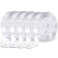 Zmuaxuan Nano Tape Adhesive Reusable,Double Sided Mounting Tape Heavy Duty Removable,Picture Hanging Strips Poster Putty,Clear T